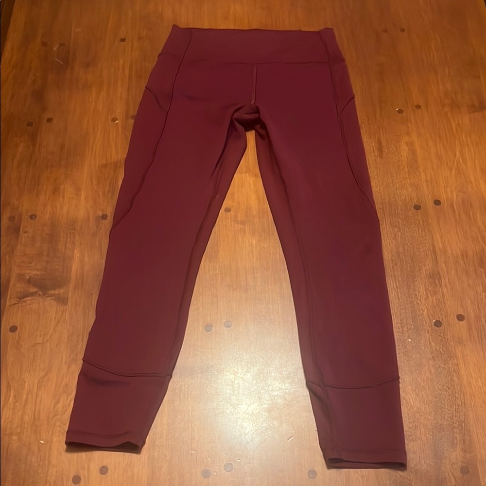 Lululemon burgundy leggings